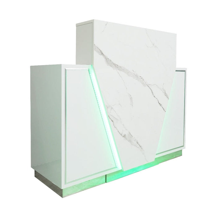 LUX V550 Reception Front Desk Marble Design With Led