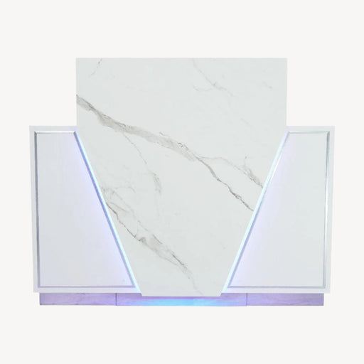LUX V550 Reception Front Desk Marble Design With Led