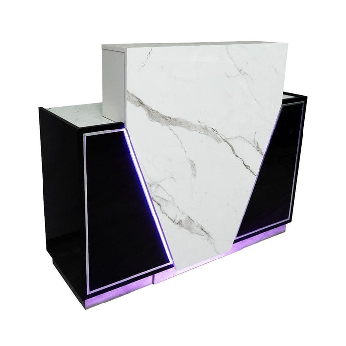 LUX V550 Reception Front Desk Marble Design With Led