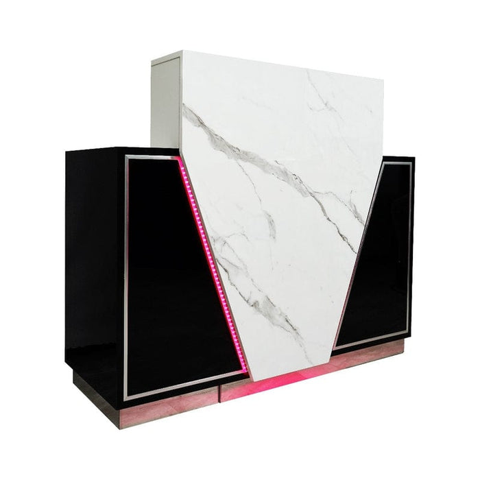LUX V550 Reception Front Desk Marble Design With Led