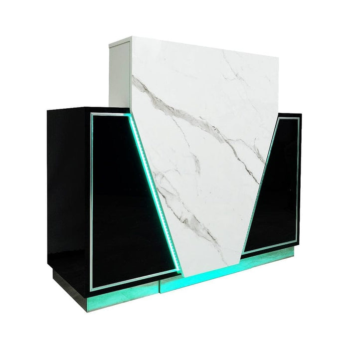 LUX V550 Reception Front Desk Marble Design With Led