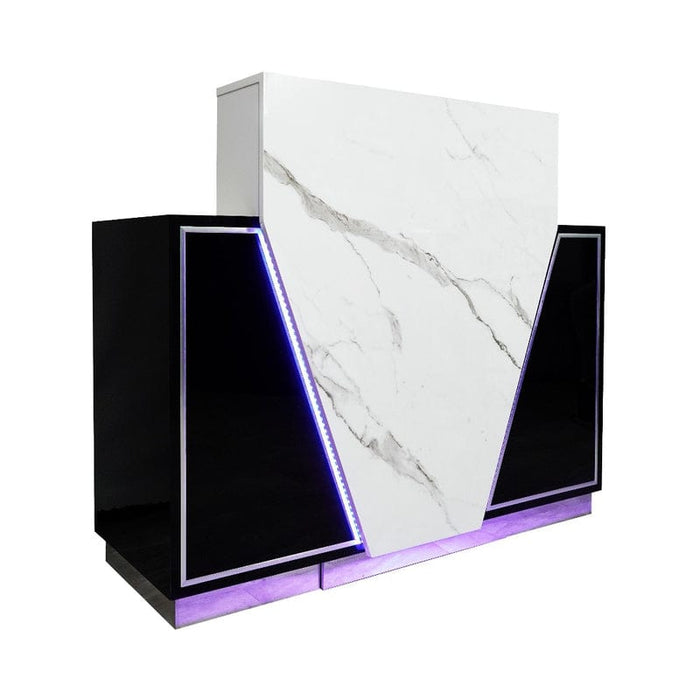 LUX V550 Reception Front Desk Marble Design With Led