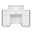 LUX V550 Reception Front Desk Marble Design With Led