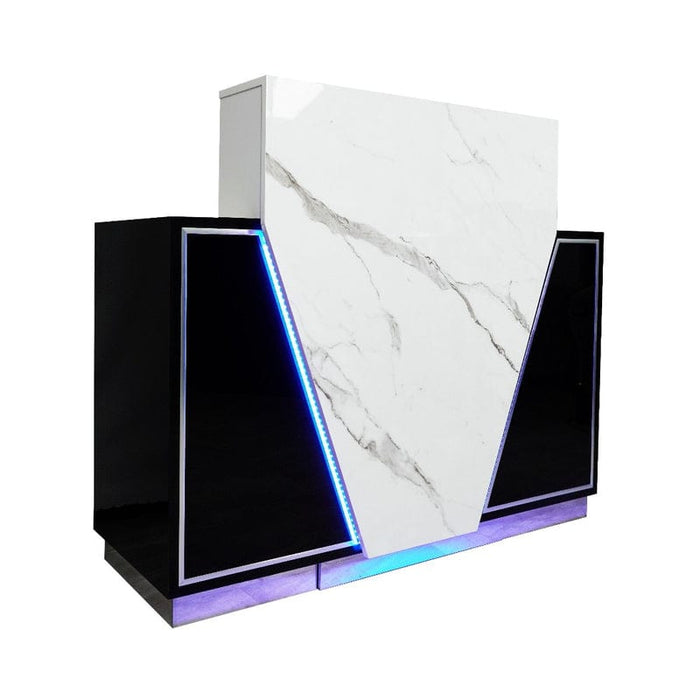LUX V550 Reception Front Desk Marble Design With Led