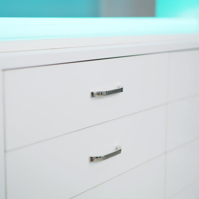 LUX M2 Double Side Access Polish & Powder Rack With Drawers